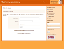 Tablet Screenshot of client.unichost.com
